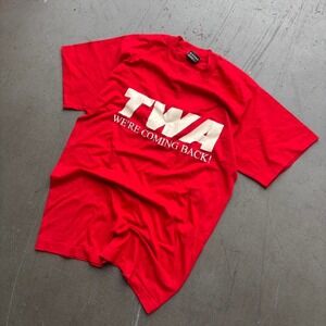 Vintage 1980s TWA Trans World American Airlines Shirt